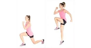 Reverse Lunge to Knee-Up Jump