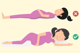 Sleeping on your back when pregnant