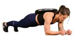 plank with weight