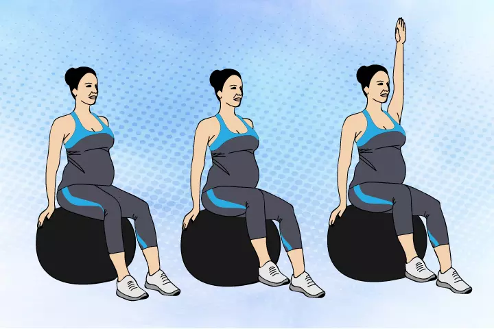 Seated Ball Stability Hold