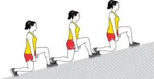 hill walking lunge