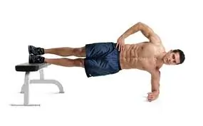 elevated side plank