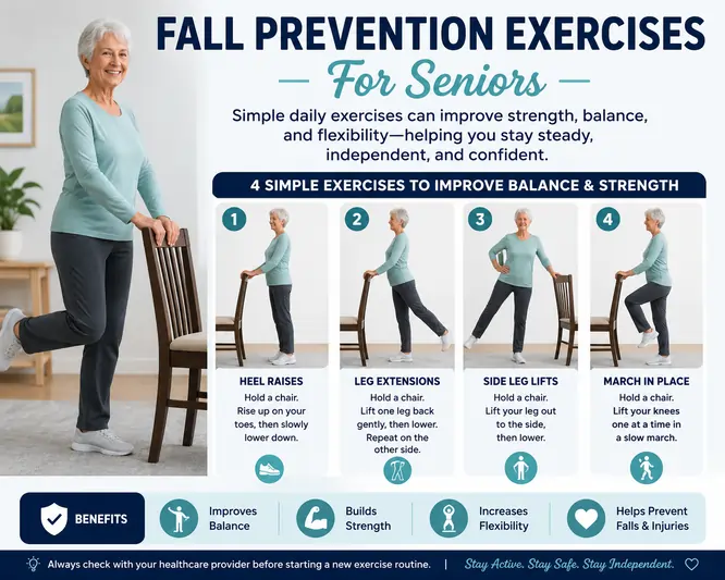 Fall Prevention Exercises For Seniors