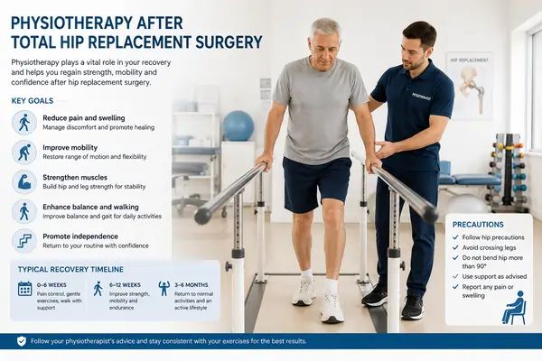 Physiotherapy After Total Hip Replacement Surgery
