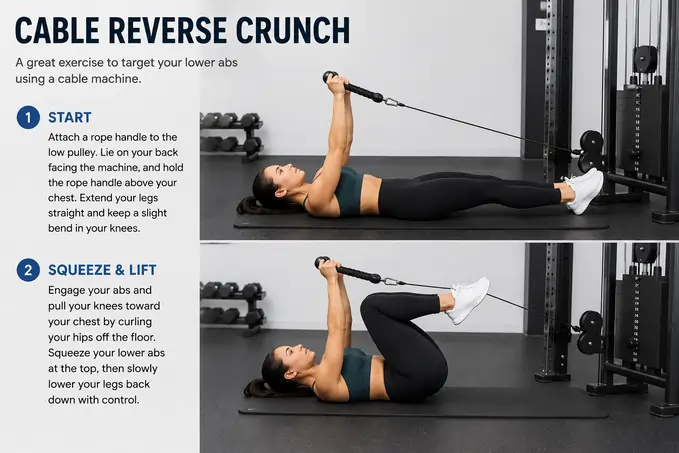 Cable Reverse Crunch