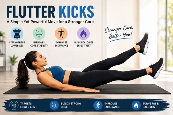 Flutter kicks exercise