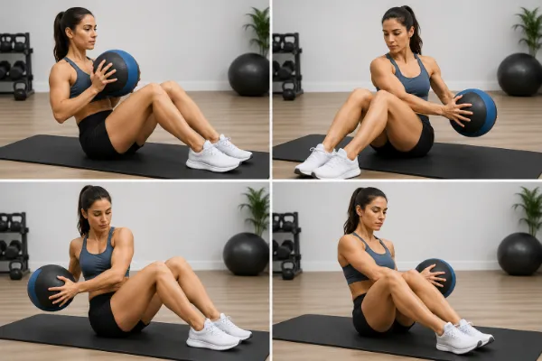 Medicine Ball Twisting Sit-Ups