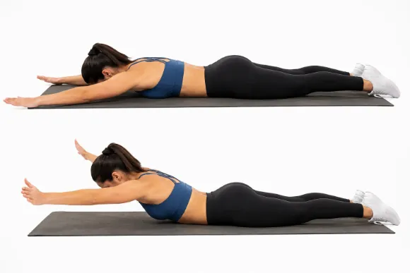 Prone Y Raise Exercise